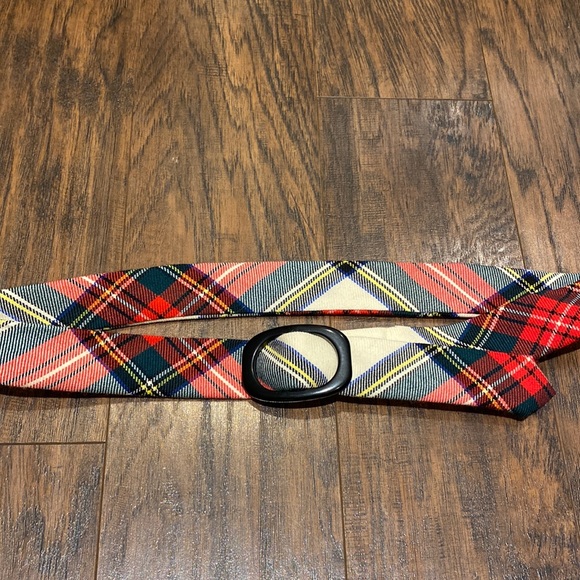 NWOT JCrew Adjustable Plaid Belt - Sz S/M